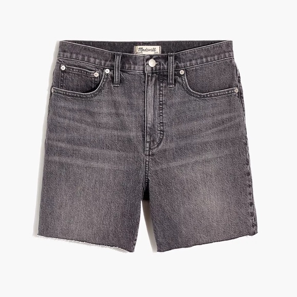 Madewell High-Rise Mid-Length Denim Shorts in Brayton Wash - Picture 4 of 4